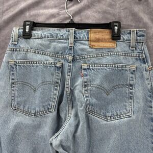 VTG Levis 550 Jeans Womens 13 Short Light Wash Relaxed Fit‎ Tapered 90s USA